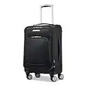 Samsonite Solyte DLX Softside Expandable Luggage with Spinner Wheels, Midnight Black, Carry-On 20-Inch, Solyte DLX Softside Expandable Luggage with Spinner Wheels