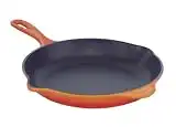 LE CREUSET Sartén esmaltada de hierro fundido, 29,5 cm, con mango de hierro