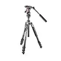 Manfrotto Befree Live, Treppiede da Viaggio con Testa Video e Chiusura a Leva, Treppiede in Alluminio per Fotocamera DSLR, Mirrorless, Reflex, Videocamera, Accessori Fotografia, Video