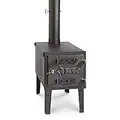 Guide Gear Large Outdoor Wood Burning Stove Portable with Chimney Pipe for Cooking, Camping, Tent, Hiking, Fishing, Backpacking