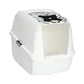 Catit Large Hooded Cat Litter Box, White Tiger, 50703