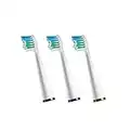 Waterpik - Têtes de Rechange Compact pour Brosse à Dents Électrique Sensonic et Soin Complet, Lot de 3 (SRSB-3E)