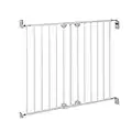 Safety 1st Wallfix Barrera de seguridad extensible para escaleras y puertas, barrera para niños y perros para uso en interiores, para aberturas de 62 - 102 cm, metal color blanco