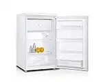 HADEN Under Counter Fridge With Ice Box – 109 Litre (95l Fridge/14l Icebox) -Adjustable Glass Shelves - Reversible Door - Metal Backed Undercounter Fridge