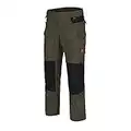 Helikon-Tex Pantalon tactique de style Pilgrim pour homme - Ripstop - Léger pour l'extérieur, la randonnée, les forces de l'ordre - Pantalon de travail, Vert Taiga / Noir, 36W x 32L