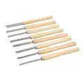 Silverline - Ciseaux pour tour à bois, 8 pcs (303159)