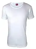 HEAT HOLDERS - Mens Winter Warm Cotton Thermal Underwear Short Sleeve T Shirt Vest (X-Large (44-46" Chest), White)