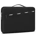 NEWHEY Laptop Sleeve 13.3-14 Inch Laptop Case Waterproof Resistant Carrying Case Lightweight Laptop Cover Protective Computer Case with Handle for Dell, HP, Lenovo, Acer, Asus, Black