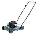 SENIX Gas Lawn Mower, 20-Inch, 125 cc 4-Cycle Briggs & Stratton Engine, Push Lawnmower with Side Discharge, 3-Position Height Adjustment, LSPG-L2, Blue