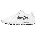 Nike Air Max Chaussures de golf pour homme 90 g, Blanc / noir, 45.5 EU