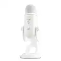 Blue Yeti Microfono USB per Registrazione, Streaming, Gaming, Podcasting su PC e Mac, Mic a Condensatore per Laptop o Computer, Effetti Blue VO!CE, Stand Regolabile, Plug and Play - Bianco