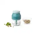 Prepdeck Mini Chop’r - Fast & Easy Food Processor - Electric Vegetable / Garlic Chopper, 1.5 Cup Capacity - Ultra-Sharp Blades - Bump Resistant Safety System - Long-Lasting Charge & USB Cable Included (Mojito Mint)