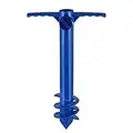 OUNONA Beach Umbrella Anchor Sand Auger Stand Universal Sand Grabber Spike Auger Holder (Random Color)