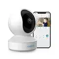 Reolink WLAN IP Kamera Indoor Schwenkbar, 2K 3MP Hund Haustier Kamera Babyphone, 2,4 GHz WLAN Überwachungskamera Innen, Zwei-Wege-Audio, Baby Monitor mit Personen-/Haustiererkennung, E1