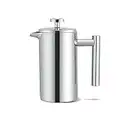 Trintion 350ML French Press Coffee Maker Double Wall Heat Resistant Coffee Pot Stainless Steel Insulated Coffee Presser and Tea Pot 3 Level Filtration System