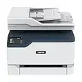 Xerox C235 Multifunzione Laser A4 Colore - Copia/Stampa/Scansione/Fax, 22ppm, Wireless con Stampa Fronte Retro, Pannello Touch a Colore, White/Blue