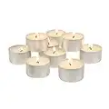Stonebriar 100 Pack Unscented Tea Light Candles with 6-7 Hour Extended Burn Time