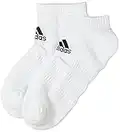 adidas Cush Low 3PP, Calze da Calcio Unisex-Adulto, Bianco/Bianco/Bianco, L