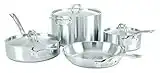 Viking Professional 5-Ply Stainless Steel Cookware Set, 7 Piece, silver