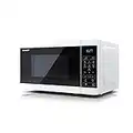 Sharp YC-MS02U-W White 800W 20L Capacity Microwave with 11 Power Power Levels