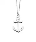 Anchor Necklace - Pewter Anchor on 18 inch Stainless Steel Cable Chain