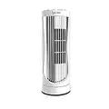 Igenix DF0022WH Mini Tower Fan, 12 Inch, 3 Speed Settings, Oscillating, Quiet Operation, 8 Hour Timer, Sleep/Natural Mode, Ideal for Desktops and Bedrooms - White