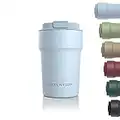 LARS NYSØM Tazza Termica per caffè Thermo Coffee Mug-to-Go 380ml | Tazza da Viaggio Senza BPA 0,38 Litri con Isolamento | Tazza Termica in Acciaio Inox a Tenuta stagna per caffè e tè