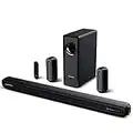 5.1 CH Surround Sound Bar with Dolby Audio with Wireless Subwoofer, Dolby Digital Plus, Bluetooth 5.0, Sound System for Home Theater, Works with 4K & HD TVs| HDMI & Optical