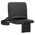 Sportneer Portable Stadium Seat, Bleacher Seats with 6 Reclining Positions, Folding Stadium Chairs Bleacher Chair with Back Support, Padded Cushion and Shoulder Strap for Sports Events, 1 Pack