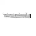 Rev-A-Shelf BRC-14CR 14-Inch Wall Mounted Pullout Closet Belt and Scarf Organization Rack Accessories Holder Hanger with 9 Hooks, Chrome