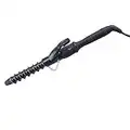 25mm Curling Iron Wand Spiral 1 inch Hair Curler Wave Curler Ceramic Spiral Curling Wand Crimping Iron for Short and Long LCD Display Hair Crimper Waves Curler