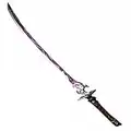 Hengqiyuan Genshin Impact Cosplay Sword, Game Raiden Shogun Samurai Blade, 105 cm PU Weapon Knife Model, for Anime Fans Party Photography Props,Purple