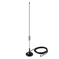 Bingfu Boat Marine VHF Radio Vehicle Ham Mobile Radio Antenna VHF UHF 136-174MHz 400-520MHz Magnetic Base PL259 Male Antenna for Garmin Uniden Cobra ICOM Standard Horizon Eclipse Marine Two Way Radio