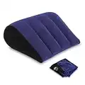 Magguta Almohada Inflable Azul Simple Cojín de Ayuda para la Postura de Yoga Reducir la Cintura y la presión de la Espalda Cojín de Cuña Almohada Lumbar