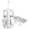 WaterPik Sonic-Fusion 2.0 Brush + Floss Electric Toothbrush with 1 base + 1 handle + 8 brush heads & covers + 1 travel case (White)