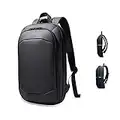 HEROIC KNIGHT Zaino Porta PC Uomo Donna, Leggero Sottile ed Espandibile Zaino per Laptop Impermeabile per Computer Portatile 15 Pollici per Uffico Università Scuola Viaggio Business-Nero