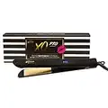 Aria Beauty Professional XO PRO Ultra-Sleek Digital Straightener, Black Titanium Tourmaline Flat Iron 1 inch, Aria Beauty Hair Straightener with Adjustable Temp up to 450F, For All Hair Types, Infrared, Dual Voltage