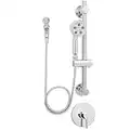 Speakman SM-1080-ADA-P Neo Anystream Handheld Shower Head with Hose, Shower Valve, and ADA Adjustable Grab Bar Shower Combo, Polished Chrome