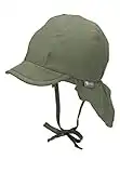 Sterntaler Schirmmütze m. Nackenschutz 1511410 Gorro para Clima frío, dunkelgrün, 49 Unisex bebé