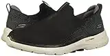 Skechers Men's Gowalk 6-Stretch Fit Slip-on Athletic Performance Walking Shoe, Black/Grey, 8