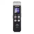 32GB Digital Voice Recorder with Voice Activated Recording and Playback - EVISTR L157 USB Rechargeable Dictaphone | Dictation Machine with MP3 Player