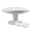 Vision Plus Status 355 Omni-Directional Digital TV, FM and DAB Antenna with VP3 Amplifier Latest Model Mobile Television Aerial Perfect for Caravans Boats Motorhomes etc (355-10m)