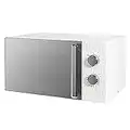 Russell Hobbs Honeycomb RHMM715 17 Litre 700W White Solo Manual Microwave with 5 Power Levels, Integrated Timer and Defrost Function (White)