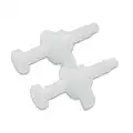 Toilet Seat Parts Including Screw and Nut For Top Mount Toilet Seat Hinges, White Plastic