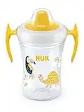 NUK Tasse d’Apprentissage Trainer Cup | Bec verseur souple antifuites | 6+ mois | Sans BPA | 230 ml | Toucan (Jaune)