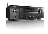 Denon DRA-800H - Receptor de Red estéreo (2 x 145 W, FM/Dab+, WLAN, HDMI, Entrada para teléfono), Color Negro