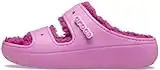 Crocs Unisex Classic Cozzzy Platform Sandals | Fuzzy Slippers Slide, Taffy Pink, 6 US Men