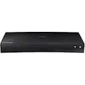 SAMSUNG Blu-ray DVD Disc Player with Built-in Wi-Fi 1080p & Full HD Upconversion, Plays Blu-ray Discs, DVDs & CDs, Plus CubeCable 6Ft High Speed HDMI Cable, Black Finish (Renewed)