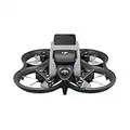 DJI Avata - Drone UAV quadricoptère, vue subjective, vidéo stabilisée 4K, FOV 155°, protection d’hélice, transmission HD faible latence, freinage d’urgence, vol stationnaire, noir