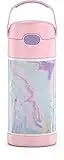 THERMOS FUNTAINER 12 Ounce Stainless Steel Vacuum Insulated Kids Straw Bottle, Dreamy